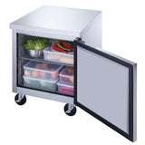 DUC29F Single Door Under-counter Freezer in Stainless Steel